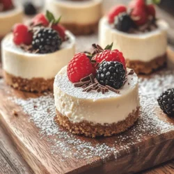 Cheesecake bites are rapidly becoming a staple in dessert offerings, captivating the hearts (and taste buds) of dessert lovers everywhere. These delightful miniatures pack the rich, creamy essence of traditional cheesecake into bite-sized morsels, making them an ideal treat for any occasion. Whether you're hosting a lavish party, celebrating a birthday, or simply enjoying an intimate gathering with friends, cheesecake bites offer the perfect balance of creaminess and sweetness that leaves everyone craving more.