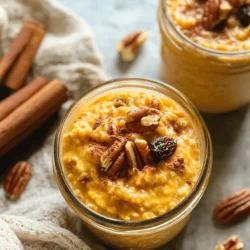 In recent years, overnight oats have surged in popularity as a go-to breakfast option for health enthusiasts and busy individuals alike. This simple yet satisfying meal allows you to prepare breakfast in advance, ensuring that you have a nutritious start to your day without the morning rush. Among the various flavor combinations that have emerged, Sweet Potato Pie Overnight Oats stand out as a delightful twist that not only captures the essence of comfort food but also packs a nutritional punch. Combining the rich flavors of sweet potatoes with traditional spices, this recipe offers a unique seasonal appeal, perfect for autumn and beyond.