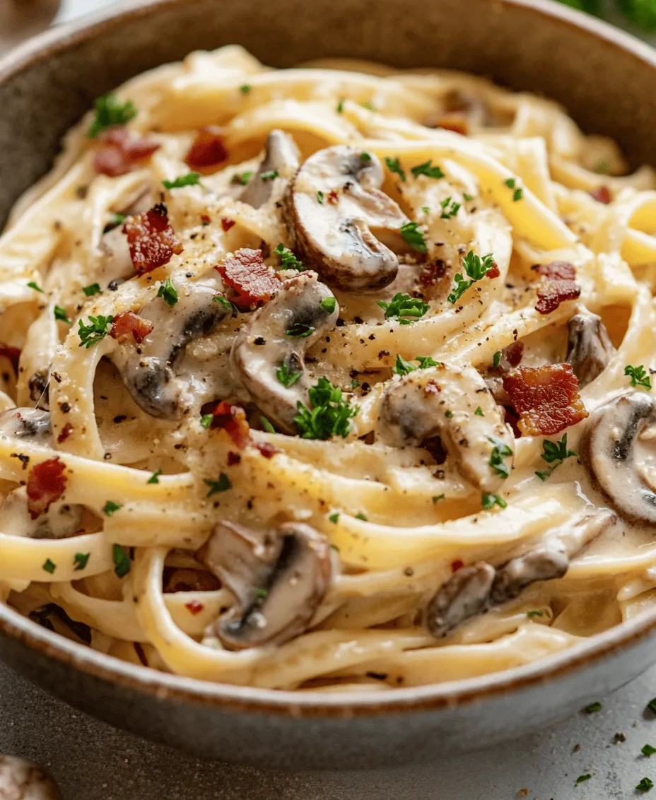 Creamy Bacon & Mushroom Pasta is a dish that tantalizes the taste buds and warms the heart. With its rich, velvety sauce that clings to perfectly cooked pasta, this recipe combines the savory, smoky flavor of bacon with the earthy tones of mushrooms, creating a harmonious balance that makes it irresistible. Whether you’re preparing a cozy weeknight dinner for the family or hosting a special occasion with friends, this dish promises to impress every palate at the table.