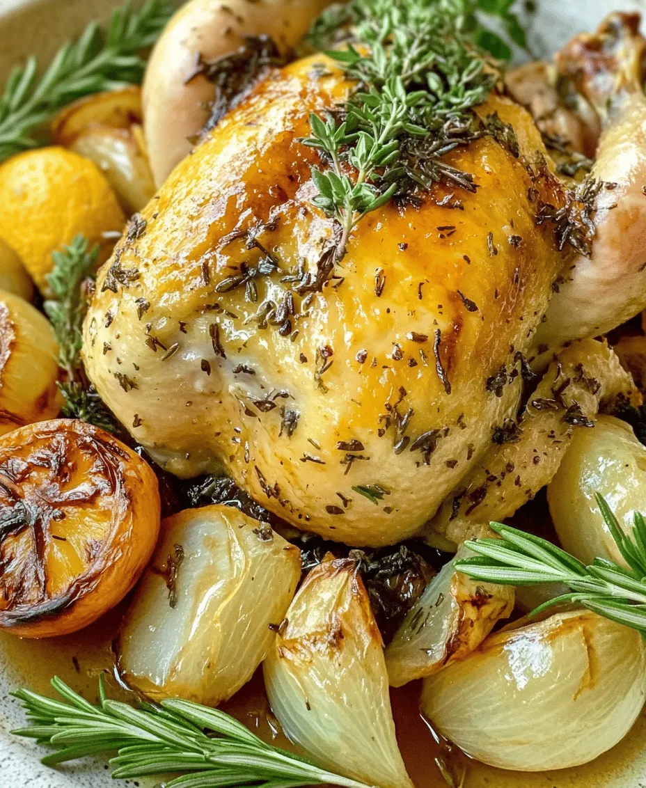 In the realm of comfort food, few dishes are as universally loved as a perfectly roasted chicken. The Savory Citrus Herb Roast Chicken stands out not only for its tantalizing aroma but also for its vibrant flavors that dance on the palate. This dish perfectly encapsulates the essence of home-cooked meals, evoking feelings of warmth and togetherness. The balance of zesty citrus and aromatic herbs transforms a simple chicken into a culinary masterpiece, making it ideal for family gatherings, festive occasions, or even a cozy weeknight dinner.