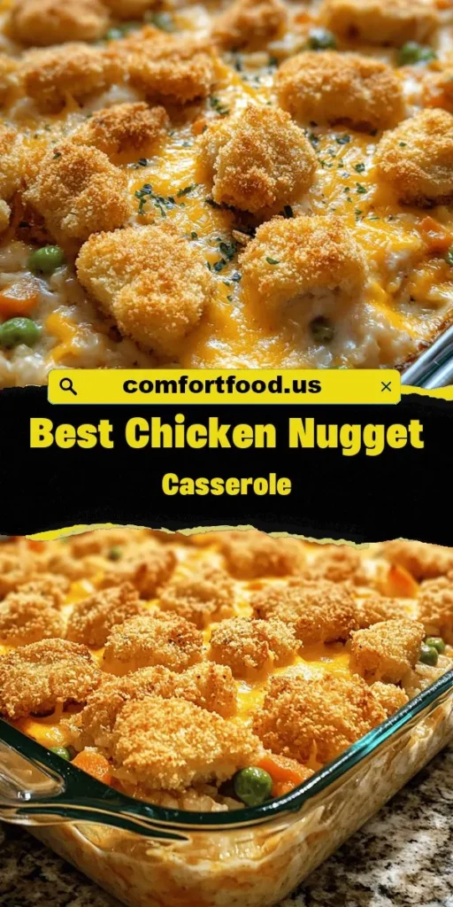 Looking for a quick and satisfying low-carb lunch idea? This easy lunch recipe features a delightful chicken nugget casserole thats perfect for busy weekdays or family gatherings. With just a few simple ingredients, you can whip up a delicious meal that everyone will love. Check out therecipes for more delicious options! LowCarbLunch EasyLunchRecipes FamilyMeals CasseroleLove QuickMeals ComfortFood BusyWeeknights