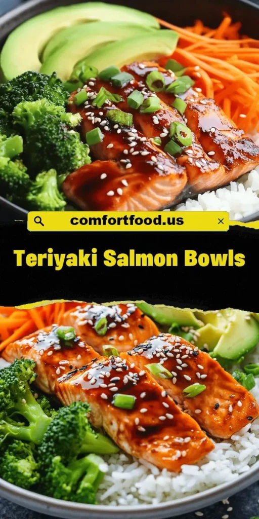 Looking for healthy lunch ideas that the whole family will love? These teriyaki salmon bowls combine the rich flavors of teriyaki sauce with omega-3-rich salmon and vibrant veggies, making them a perfect family-friendly lunch option. Check out therecipes for more easy ideas! HealthyLunch FamilyFriendly MealPrep TeriyakiSalmon NutritiousMeals QuickLunch AsianCuisine