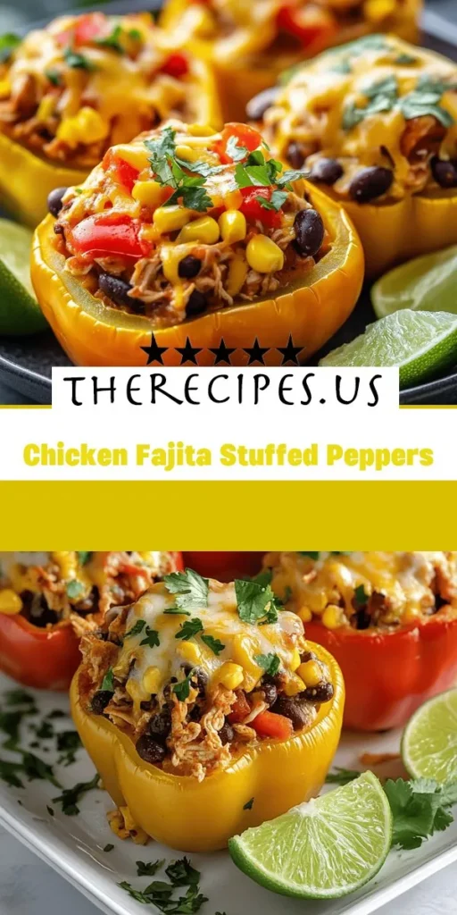 Elevate your lunchtime routine with this vibrant one-pan lunch recipe thats perfect for busy days. These Chicken Fajita Stuffed Peppers are a delightful vegetarian lunch option, bursting with flavor and packed with nutritious ingredients. Discover more at therecipes and enjoy a colorful, satisfying meal that’s as easy to make as it is to eat! HealthyLunch OnePanMeal StuffedPeppers VegetarianRecipes MealPrep Fajitas LunchIdeas