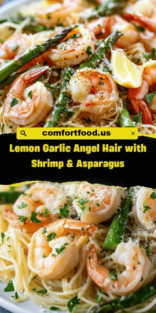 Looking for healthy lunch ideas that the whole family will love? This Lemon Garlic Angel Hair with Shrimp & Asparagus is a delicious and nutritious option that combines fresh ingredients and vibrant flavors. Perfect for busy weekdays or special gatherings, this family-friendly lunch is sure to impress! Check out therecipes for more ideas. HealthyLunch FamilyFriendly ShrimpRecipes Nutrition QuickMeals HealthyEating PastaRecipes