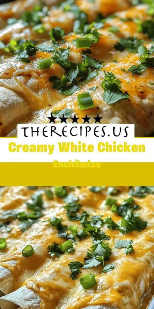 Looking for easy lunch recipes that are both satisfying and quick to prepare? These creamy white chicken enchiladas can be made ahead of time, making them perfect for quick meal prep during busy weekdays. Discover the joy of delicious home-cooked meals without the hassle by visiting therecipes for more inspiration! EasyLunchRecipes QuickMealPrep HealthyEating MealPrepIdeas ChickenEnchiladas ComfortFood HomeCooking